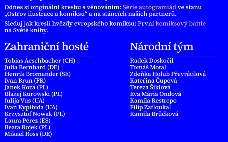 Centrala na Světě knihy 2026